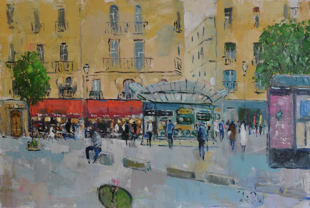 Chatelet Metro By Andre Pallat, 36 X 24, Artwork For Sale On Artfinder