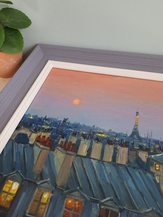 Paris Rooftop sunset