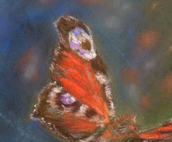 Happy Butterfly - Original Soft Pastel Painting