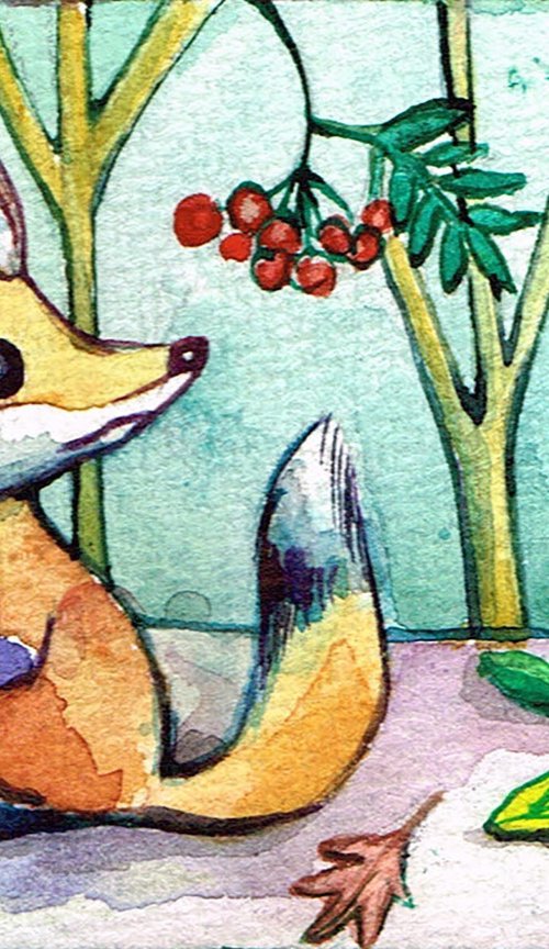 Fox in Autumn, 1 by Diana Aleksanian