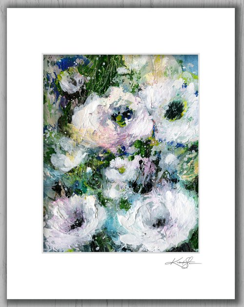 Floral Delight 50 - Textured Floral Abstract Painting by Kathy Morton Stanion by Kathy Morton Stanion