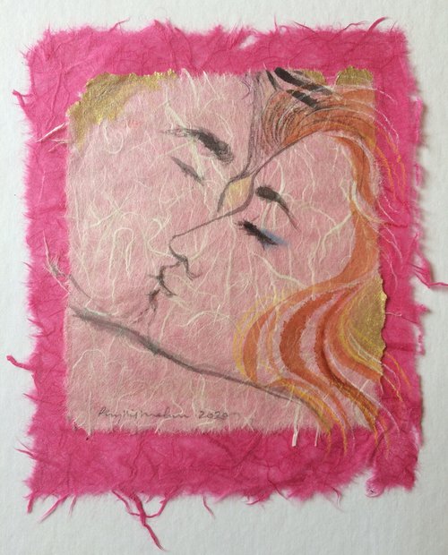 Hot Pink Kiss Me by Phyllis Mahon