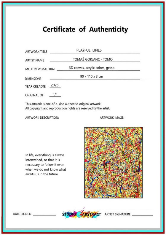 PLAYFUL LINES, Pollock way