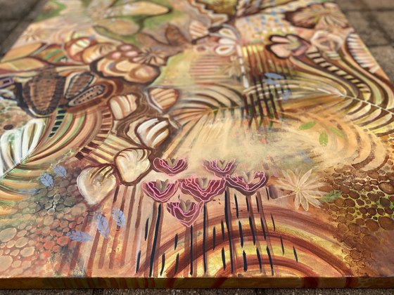 The warmth of wild bloom