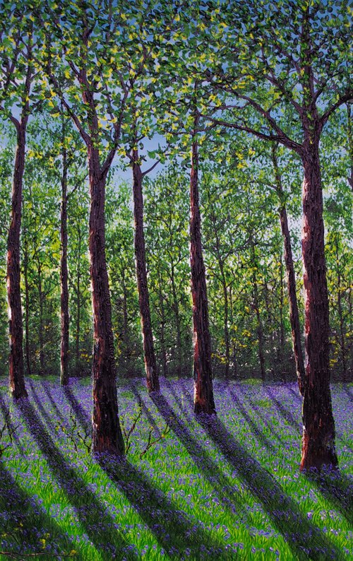 Spring Time in the Forest. 100cm X 150cm by Hazel Thomson