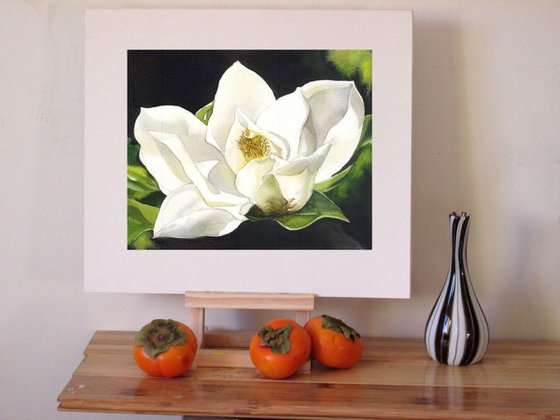 a painting a day #33 'Spring magnolia'