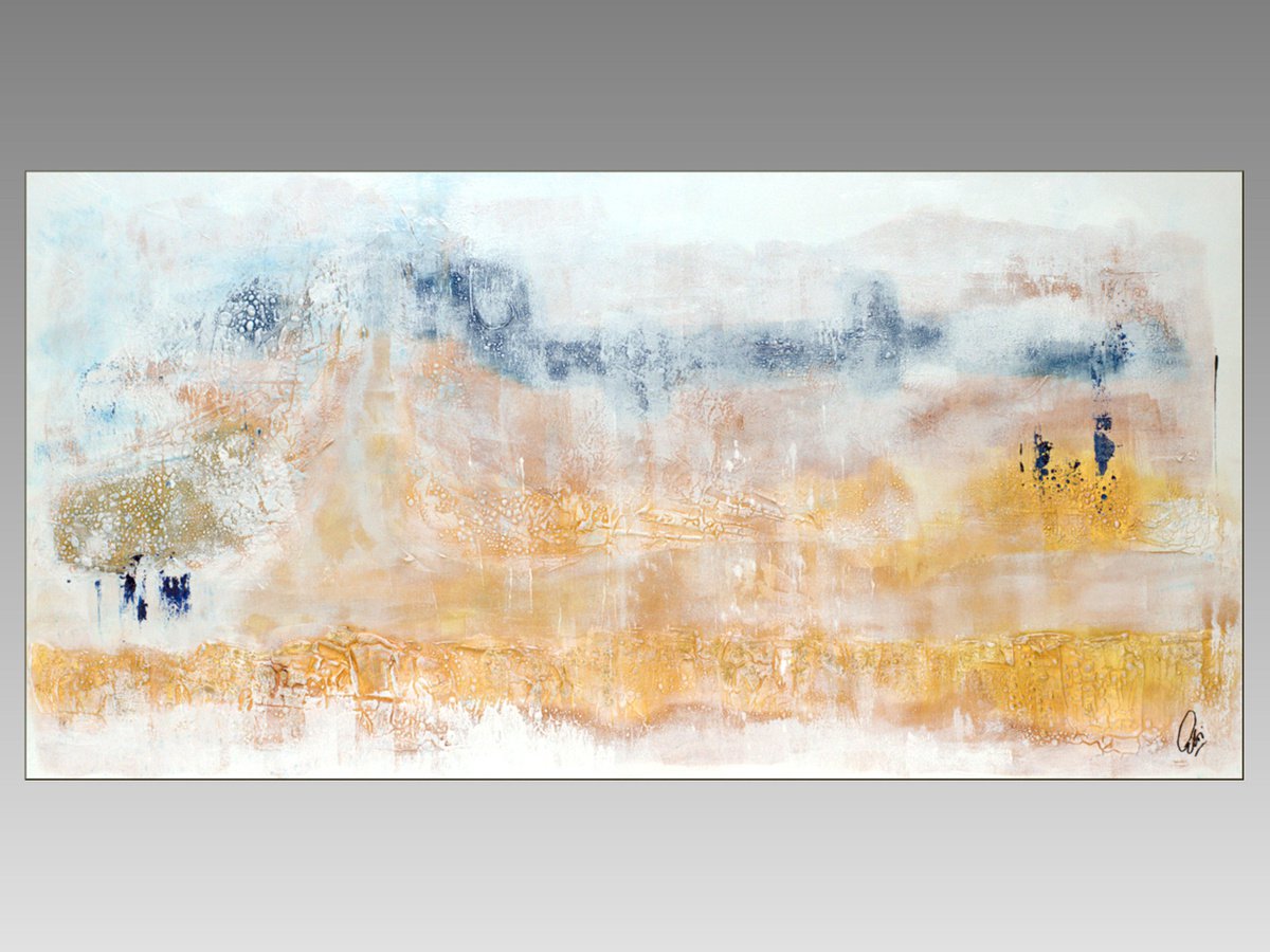 My Castle in the Clouds - Abstract Art - Acrylic Painting - Canvas Art - Abstract Paintin... by Edelgard Schroer