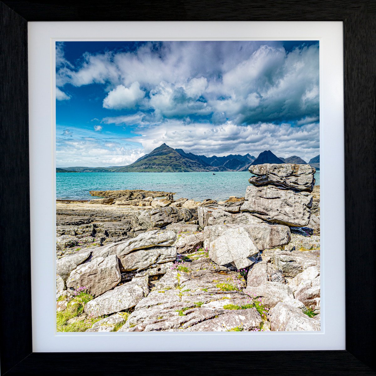 Photorealistic Photograph , Fishing Boat Off Elgol Beach - Cuillin By Michael Mchugh, 19 X 19, Artwork For Sale On Artfinder