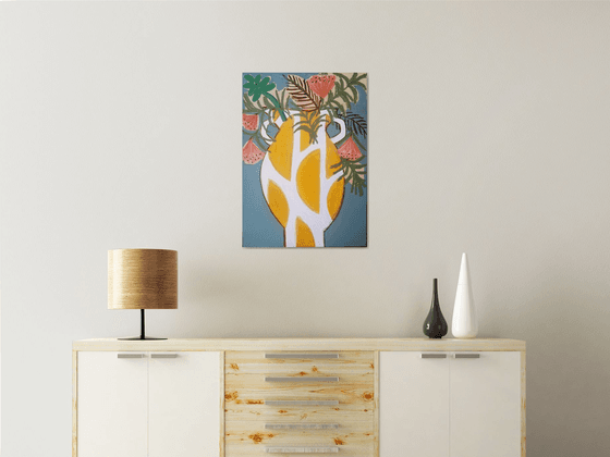 Spanish Yellow Vase