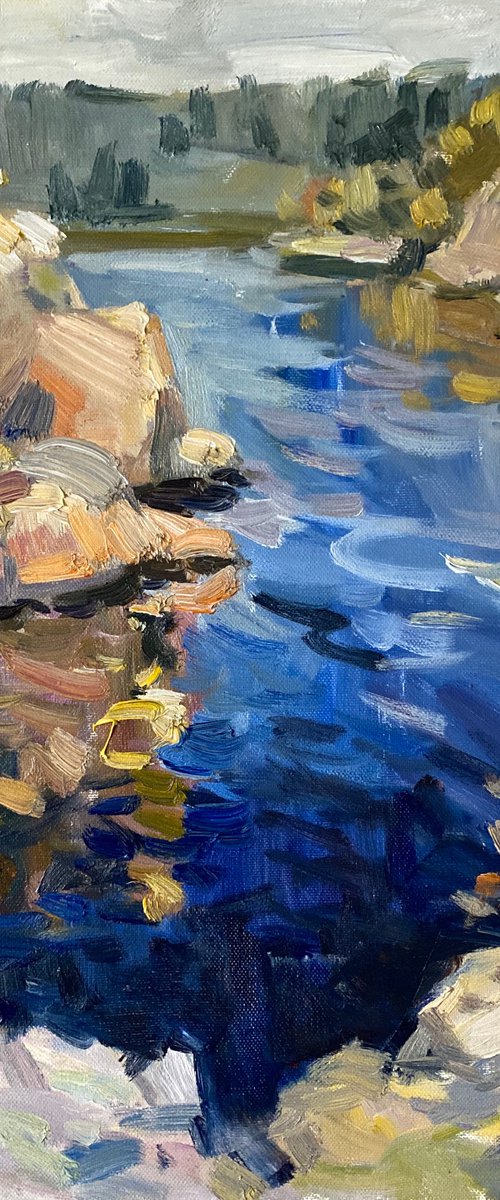 Deep blue water by Nataliia Nosyk