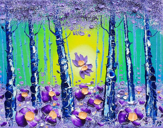 "Violet Forest & Flowers in Love"