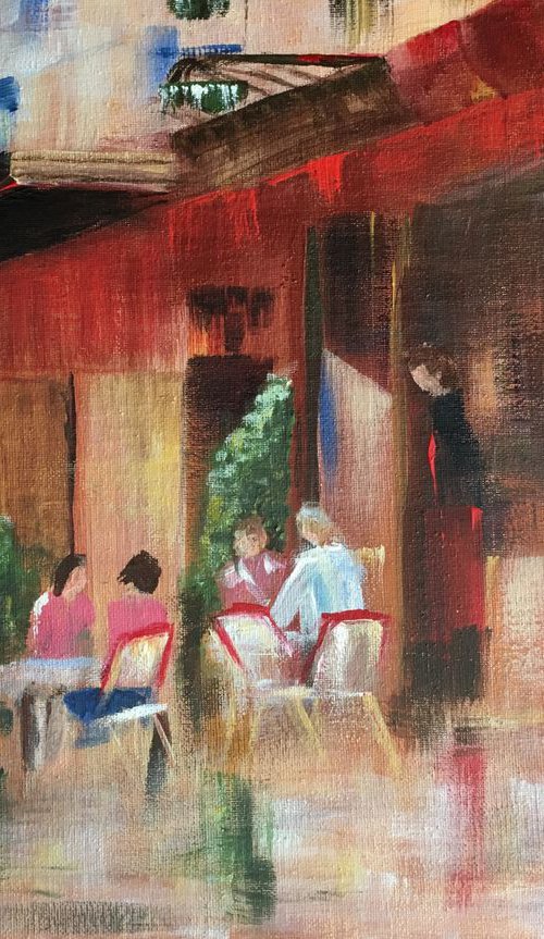 Parisian Cafe by Lorraine Newman