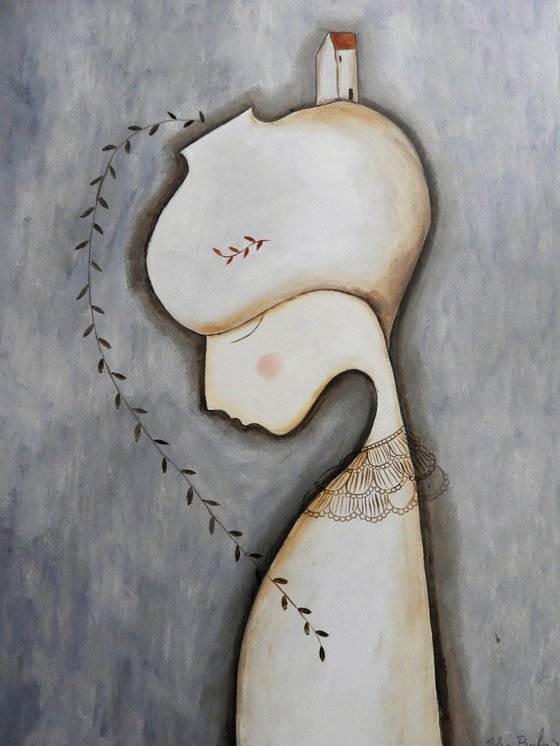 Girl with a plants vase 2