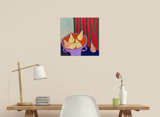 Still life with pears.