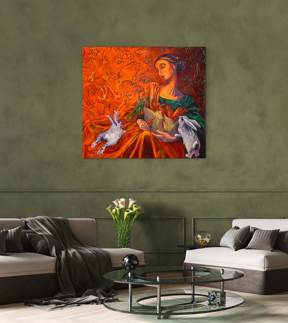 Madonna with Rabbits
