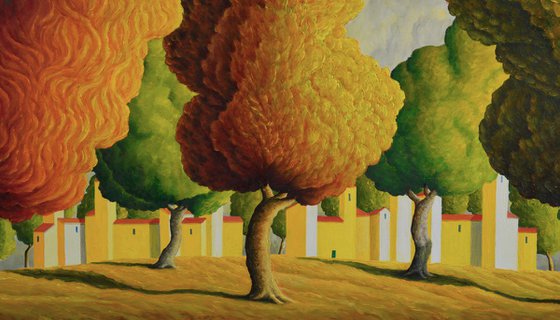 ALBERI con PICCOLA CITTA'