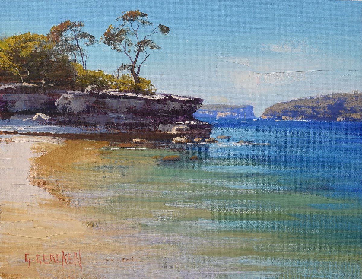 Balmoral Beach Sydney Harbour Oil painting by Graham Gercken | Artfinder