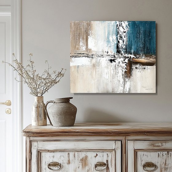 Modern Abstract Neutral Wall Art Contemporary