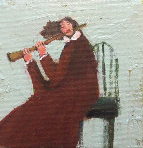 LADY WITH FLUT by Roma Mountjoy