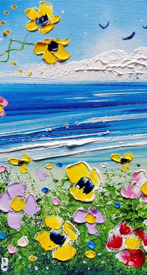 "Sunshine Beach & Flowers in Love" by Phil Broad