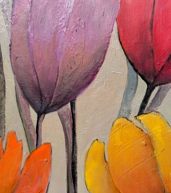 Spring with Tulips