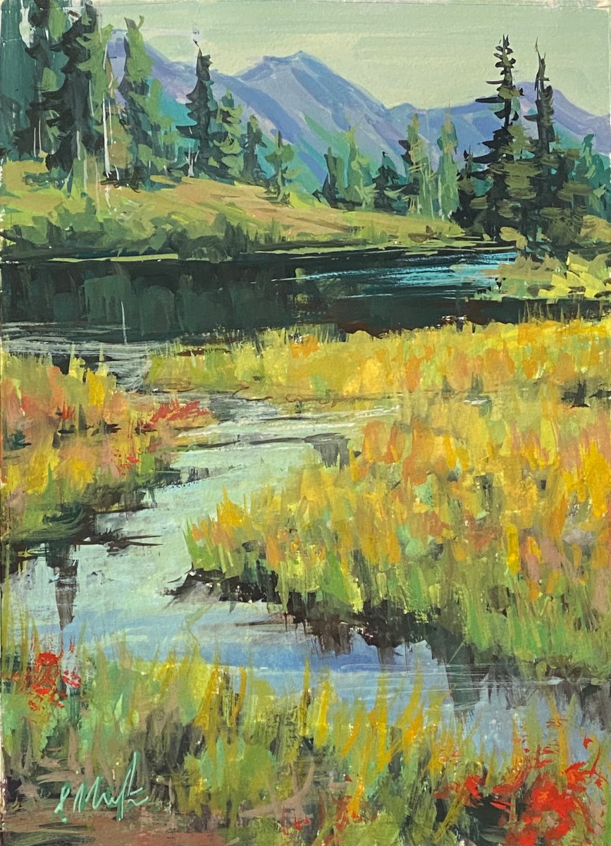 Impressionistic Painting , Passage Into Solidity By Irina Kirienko-Milton, 9 X 12, Artwork For Sale On Artfinder