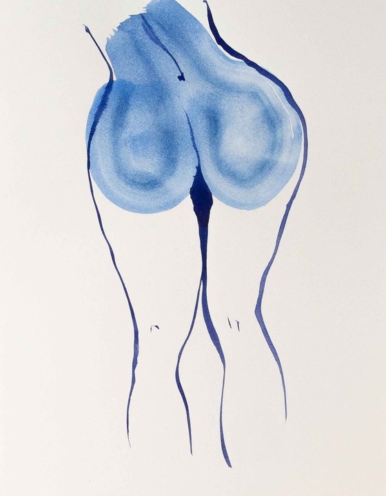 'Blue III', nude study