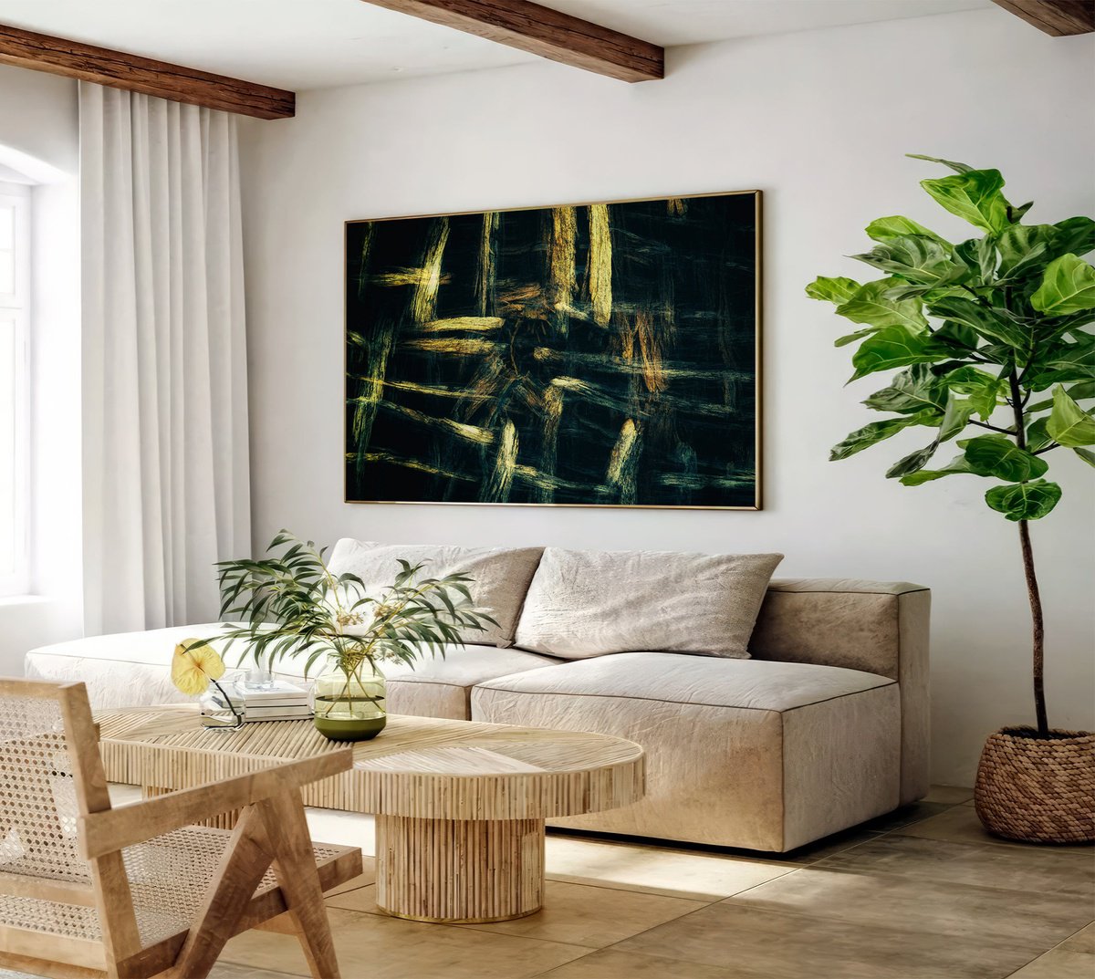 Abstract Botanical Photograph By Karim Carella, 51 X 35", Lifeblood #25, Original Artwork