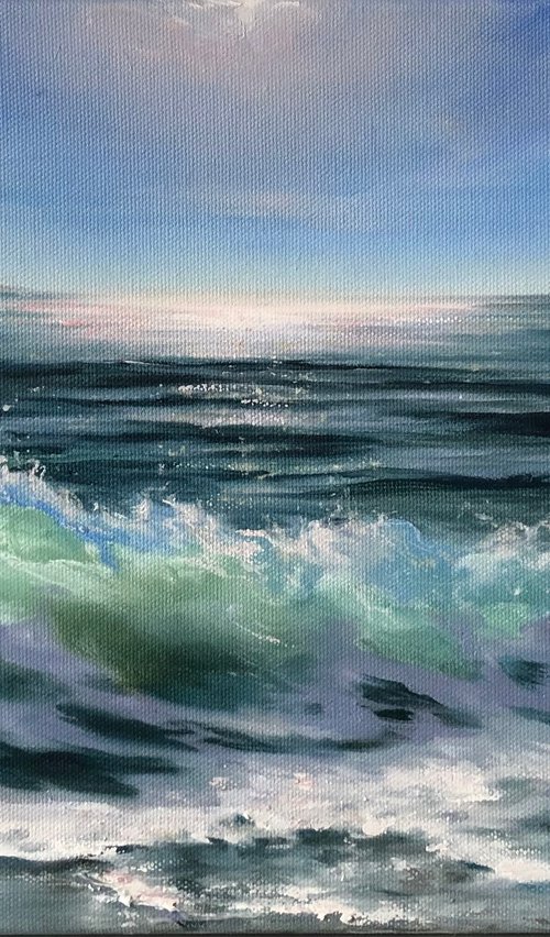 Morning at the Beach by Alesia Yeremeyeva