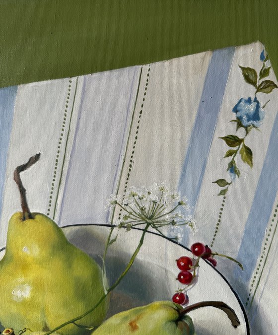 Blue symphony on the kitchen table