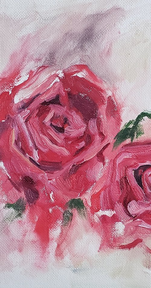 "Trio of Red" - Roses - Flowers by Katrina Case