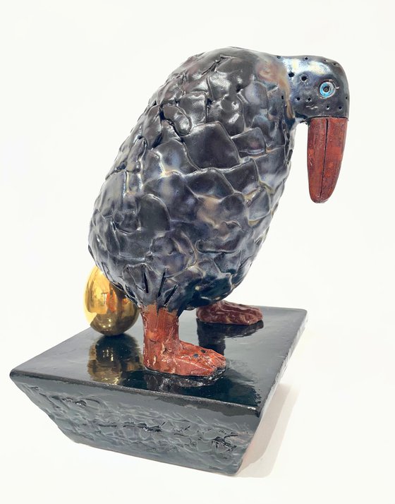Black Bird with Golden Egg