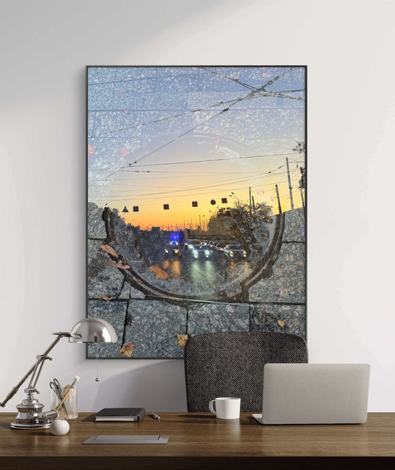 Night Cityscape Photocollage