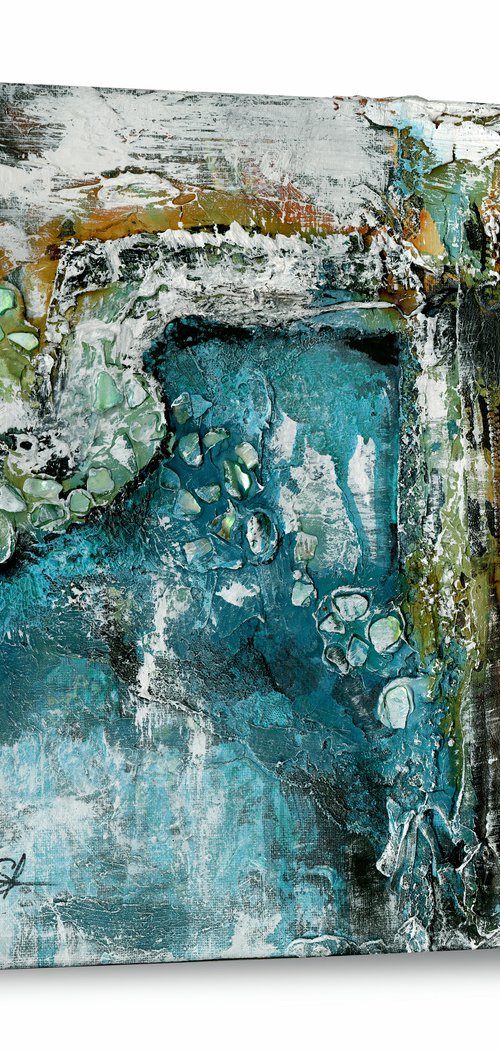 The Jewels Within 2 - Highly Textural Abstract Painting by Kathy Morton Stanion by Kathy Morton Stanion