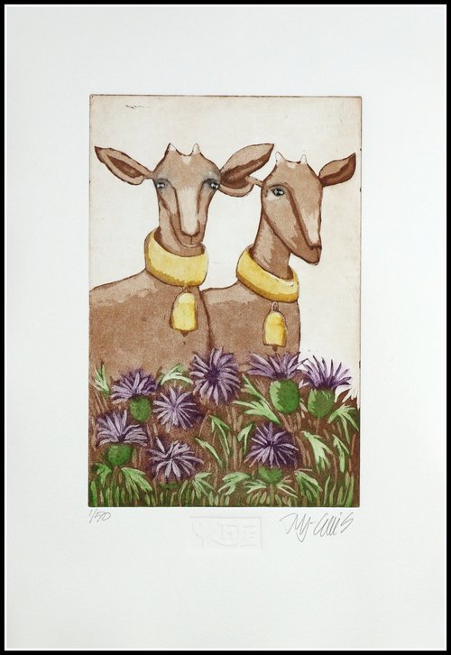 Goats and Thistles by Mariann Johansen-Ellis