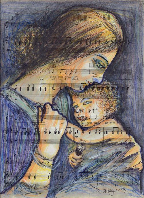 Mother and child by Jing Tian
