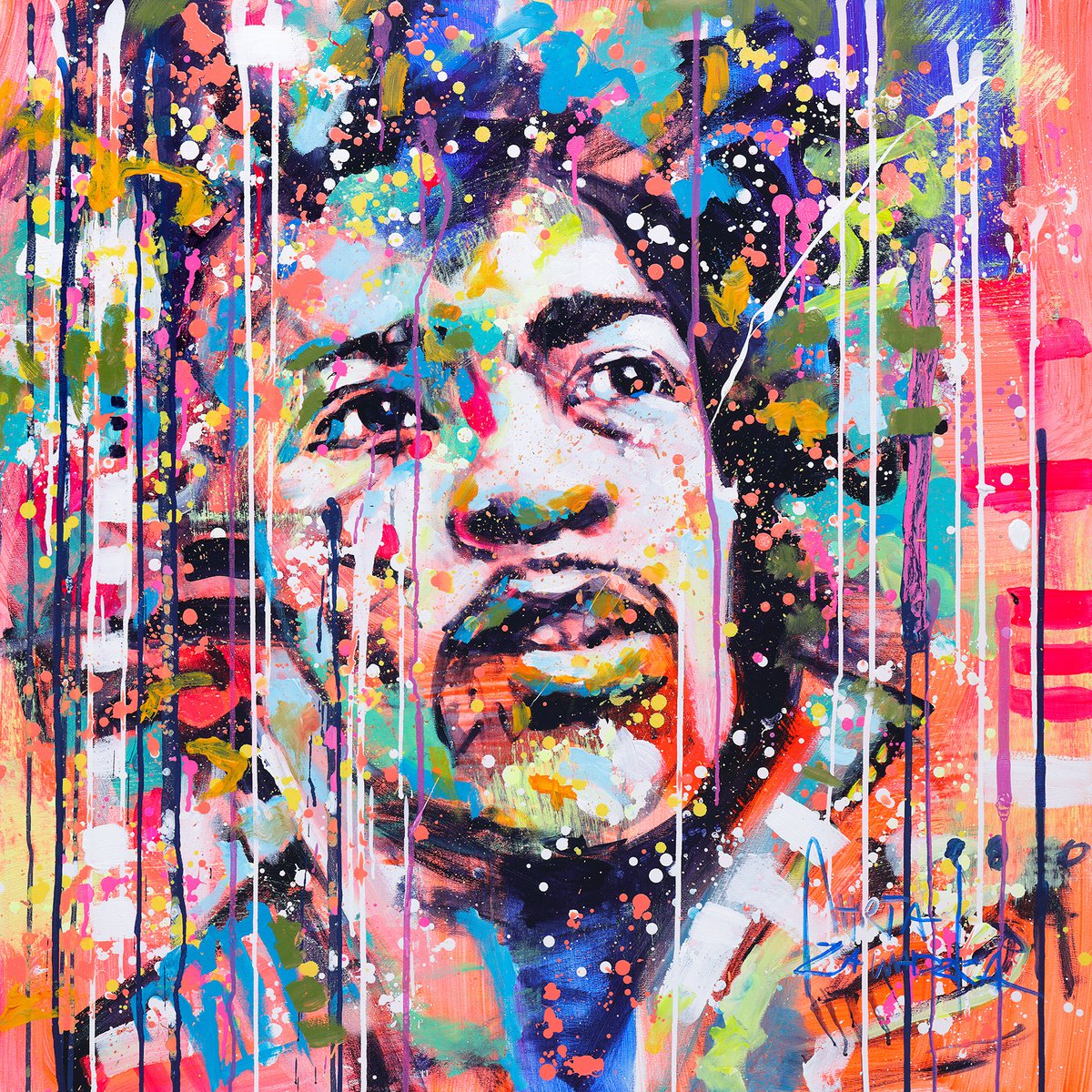 Jimi Hendrix by Marta Zawadzka