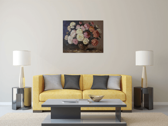 Peonies and Roses