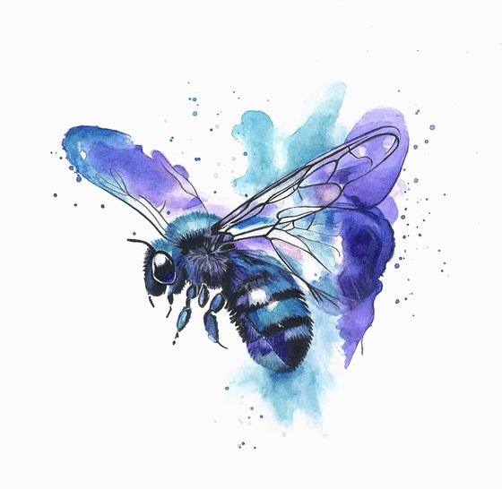 Colourful Bee Painting