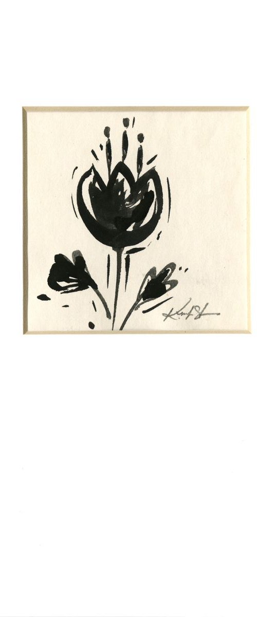 Funky Flower 2 - Watercolor by Kathy Morton Stanion by Kathy Morton Stanion