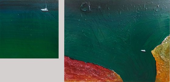 "The sea" diptych