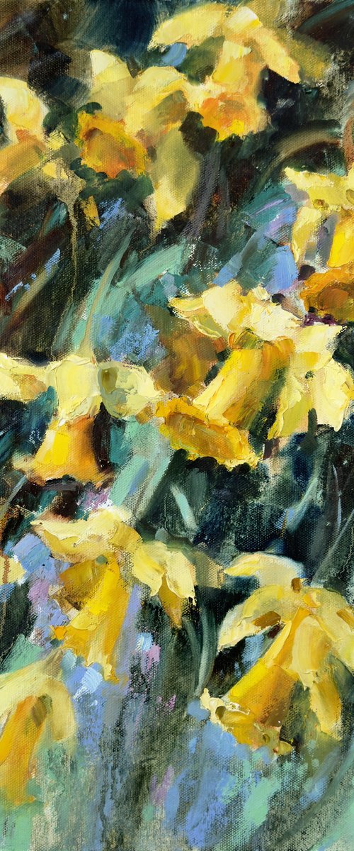 Daffodils. Spring flowers by Olha Laptieva