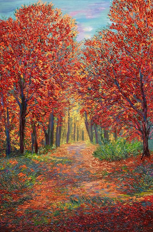 Autumnal Stroll by Kenneth Halvorsen