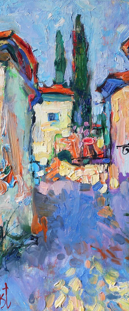 Street in Provence.* by Nikifor Swiristuhin