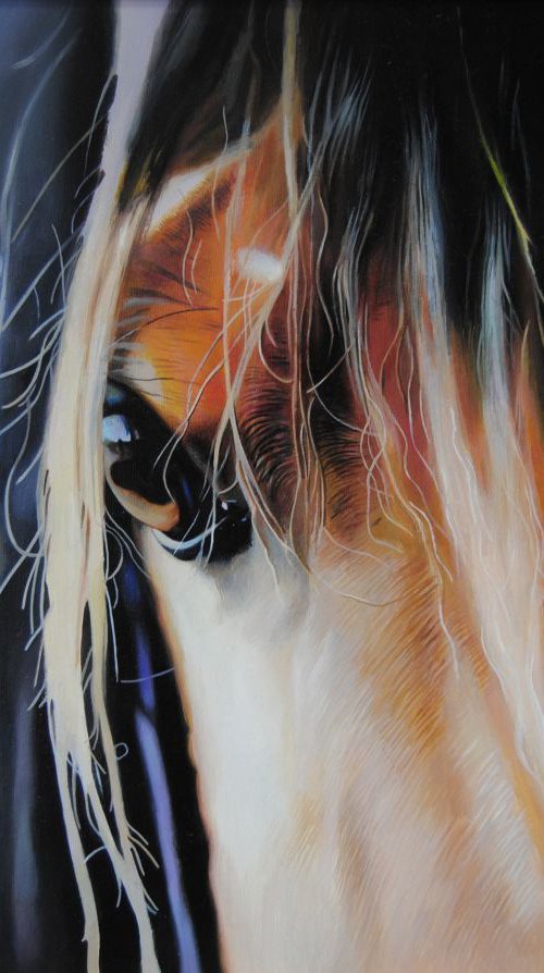 Custom artwork for Adnan, Horse painting, Animal painting, Horse portrait by Valeri Tsvetkov