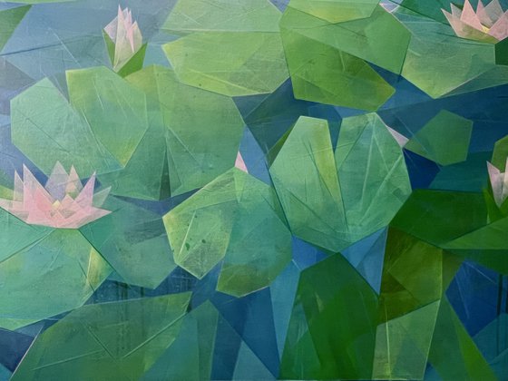 After Claude Monet: Water Lilies (Abstract)