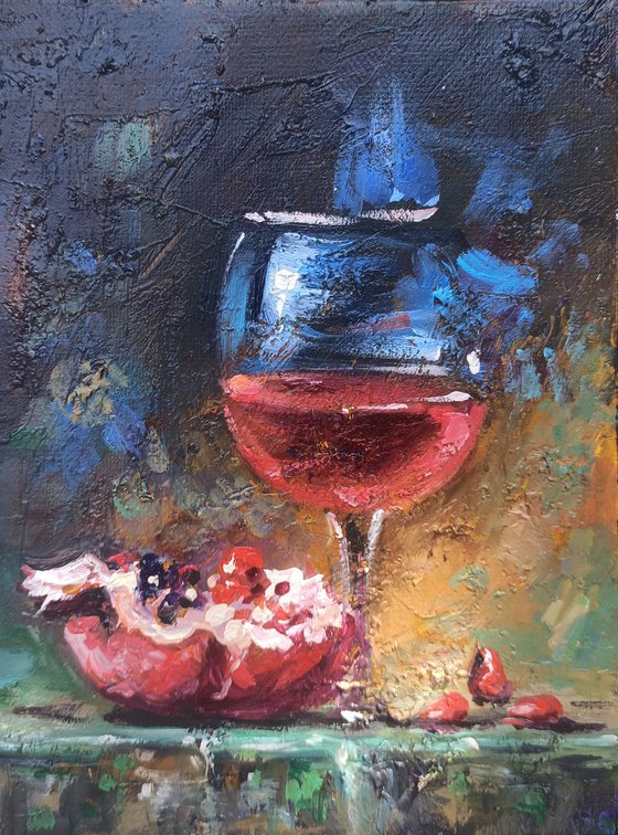 Wine and Pomegranate Harmony