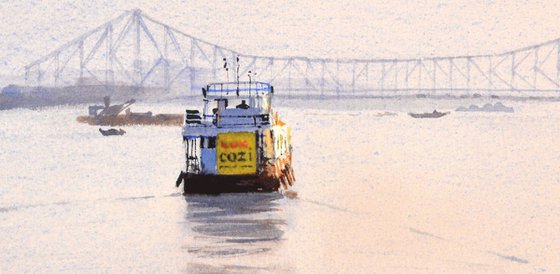 A 'cozi' ride on the Hooghly
