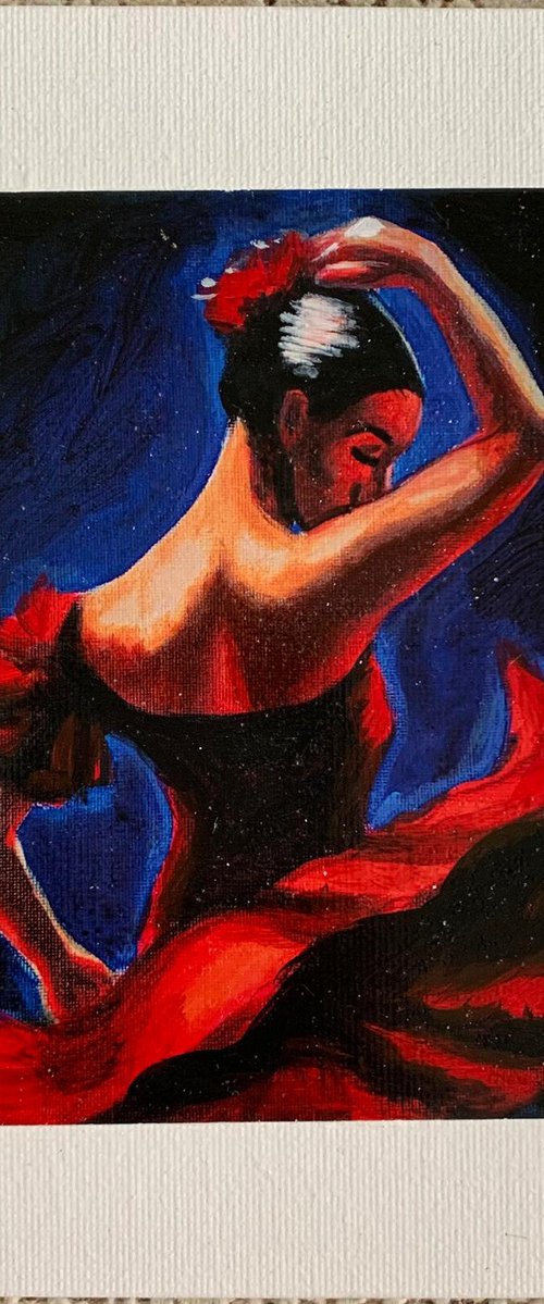flamenco dance pose 1 by Anzhelika Klimina