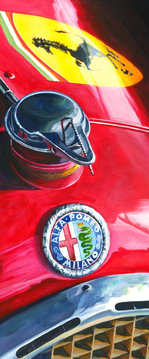 Tazio Nuvolari - Scuderia Ferrari Alfa Romeo P3 by Alex Stutchbury